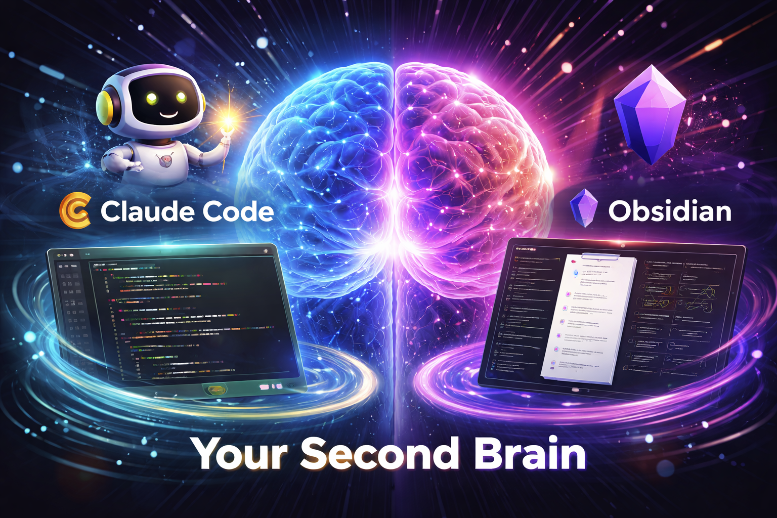 Your AI-Powered Second Brain: How I Use Claude Code + Obsidian to Never Lose a Good Idea Again