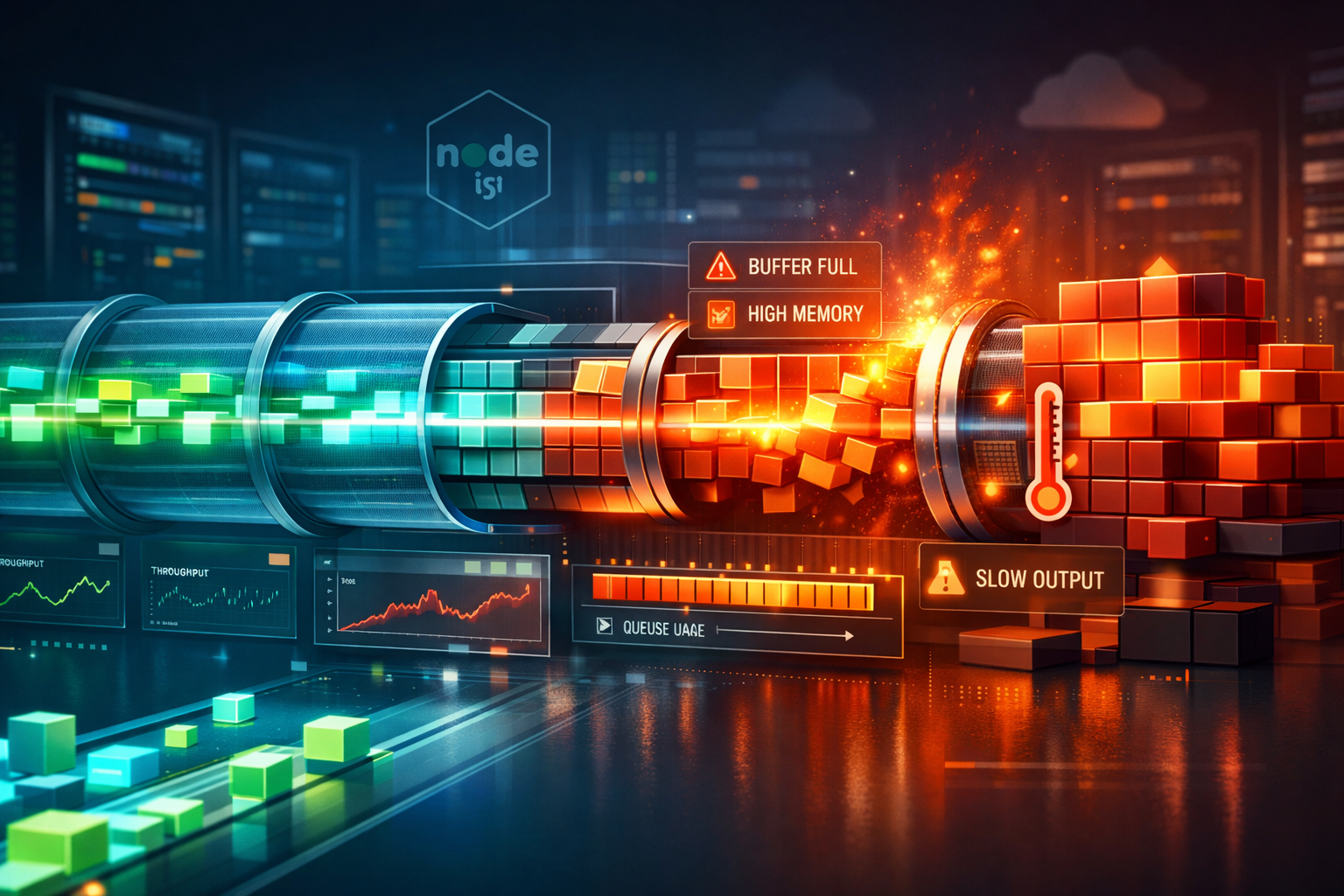 10 Node stream backpressure mistakes that melt memory at scale