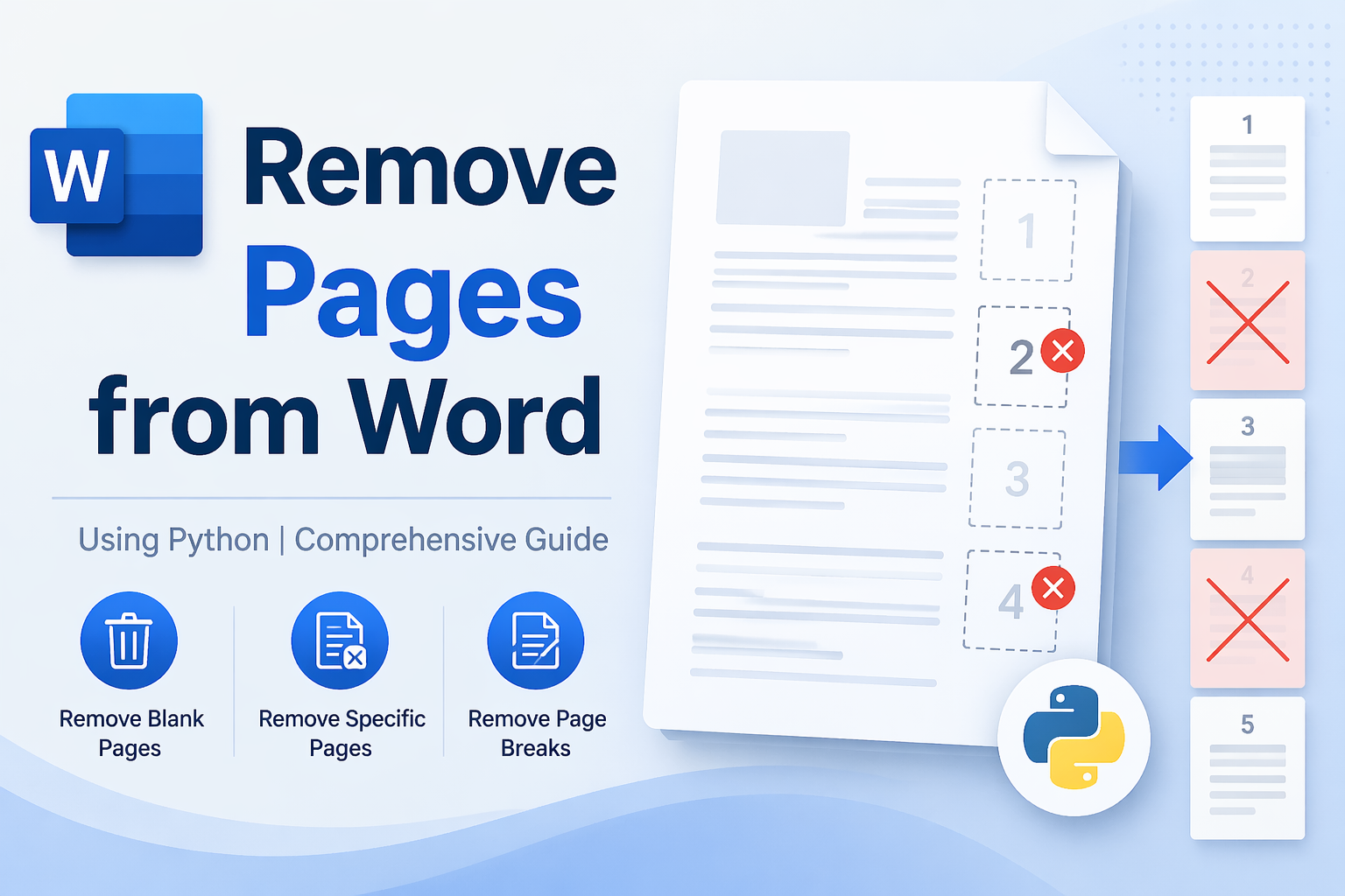 Remove Specific or Blank Pages from Word in Python (Complete Guide)