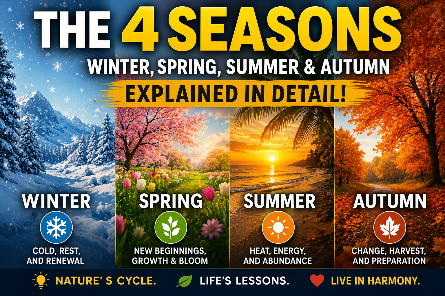 Understand the four seasons of life