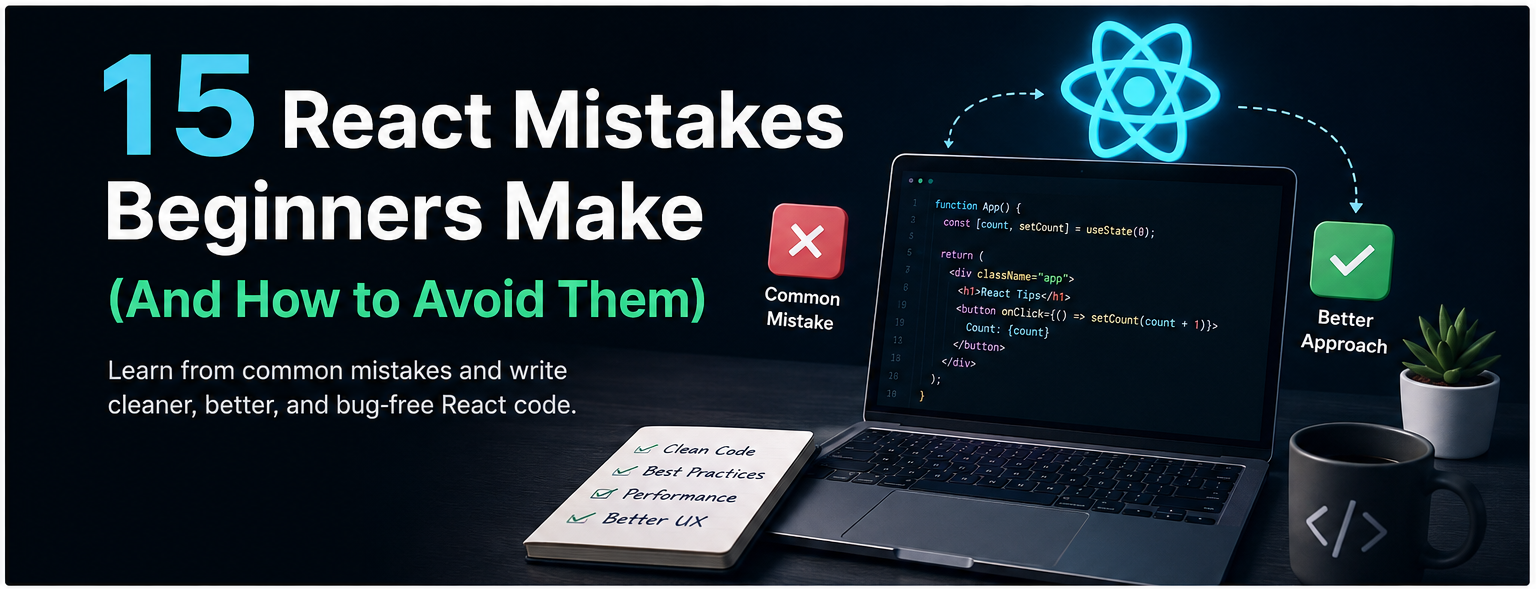 15 React Mistakes Beginners Make (And How to Avoid Them)