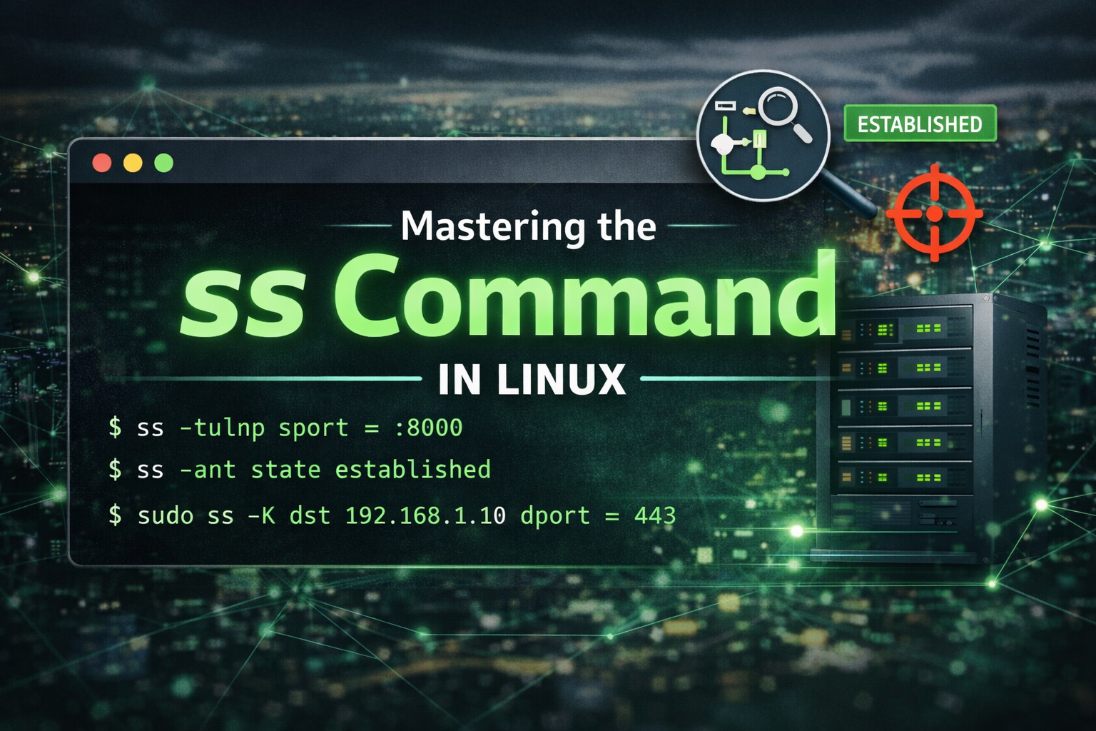 Debugging Network Issues in Linux Using the ss Command