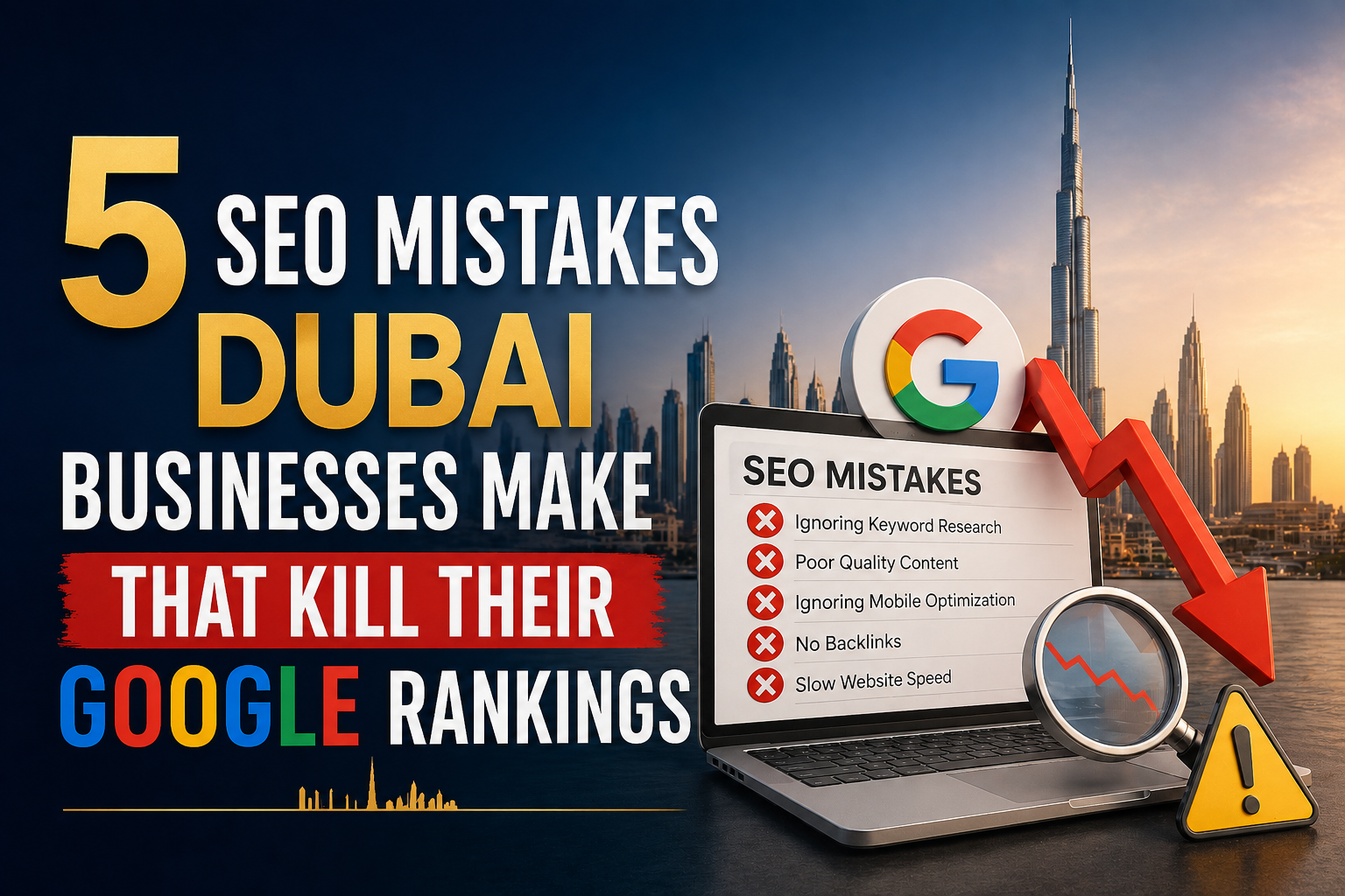 5 SEO Mistakes Dubai Businesses Make That Kill Their Google Rankings