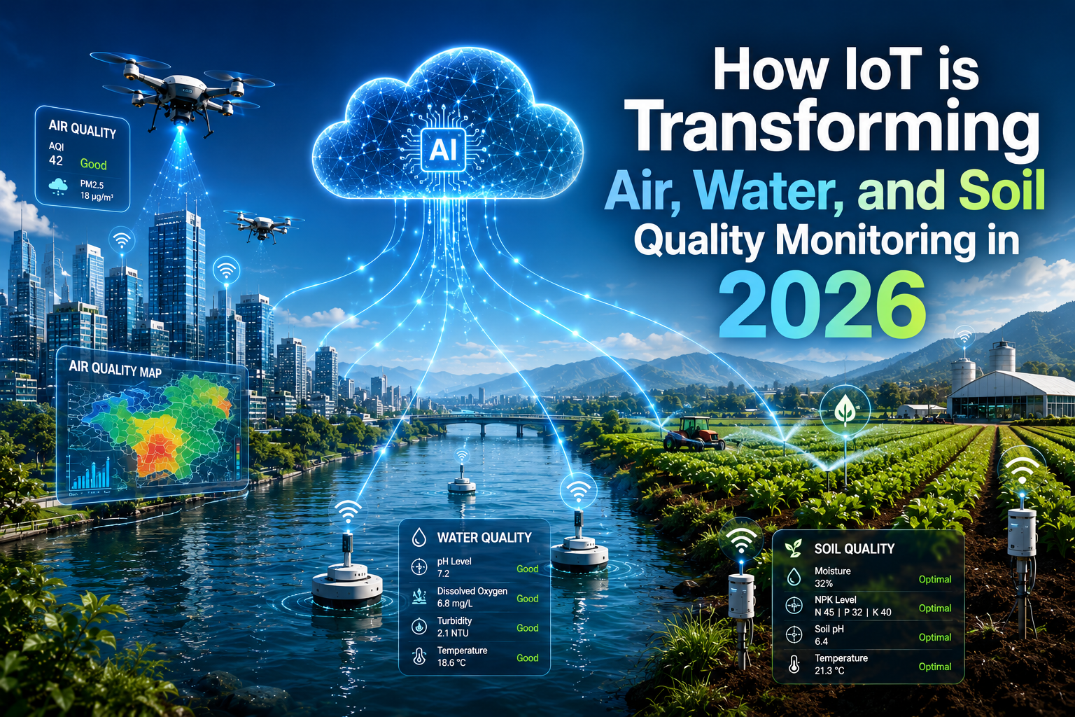How IoT is Transforming Air, Water, and Soil Quality Monitoring in 2026