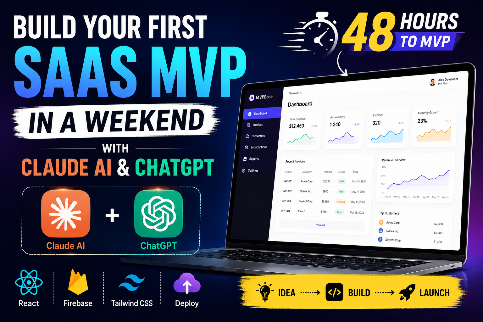 Build Your First SaaS MVP in a Weekend with Claude AI and ChatGPT