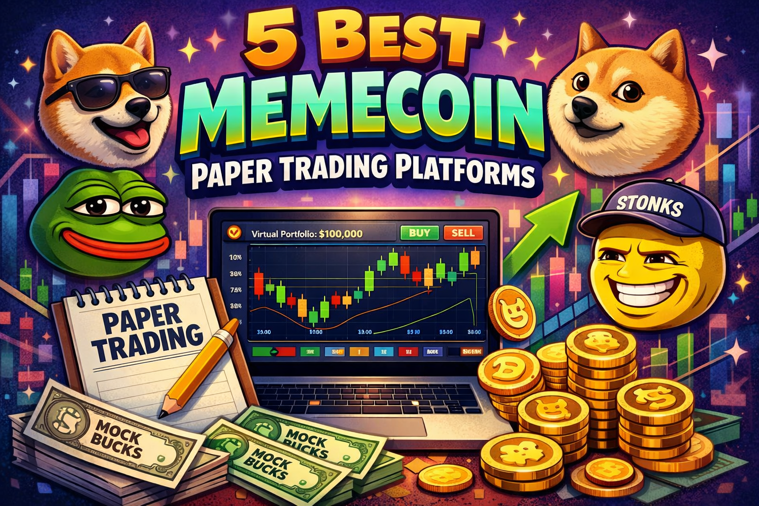 5 Best Memecoin Paper Trading Platforms in 2026