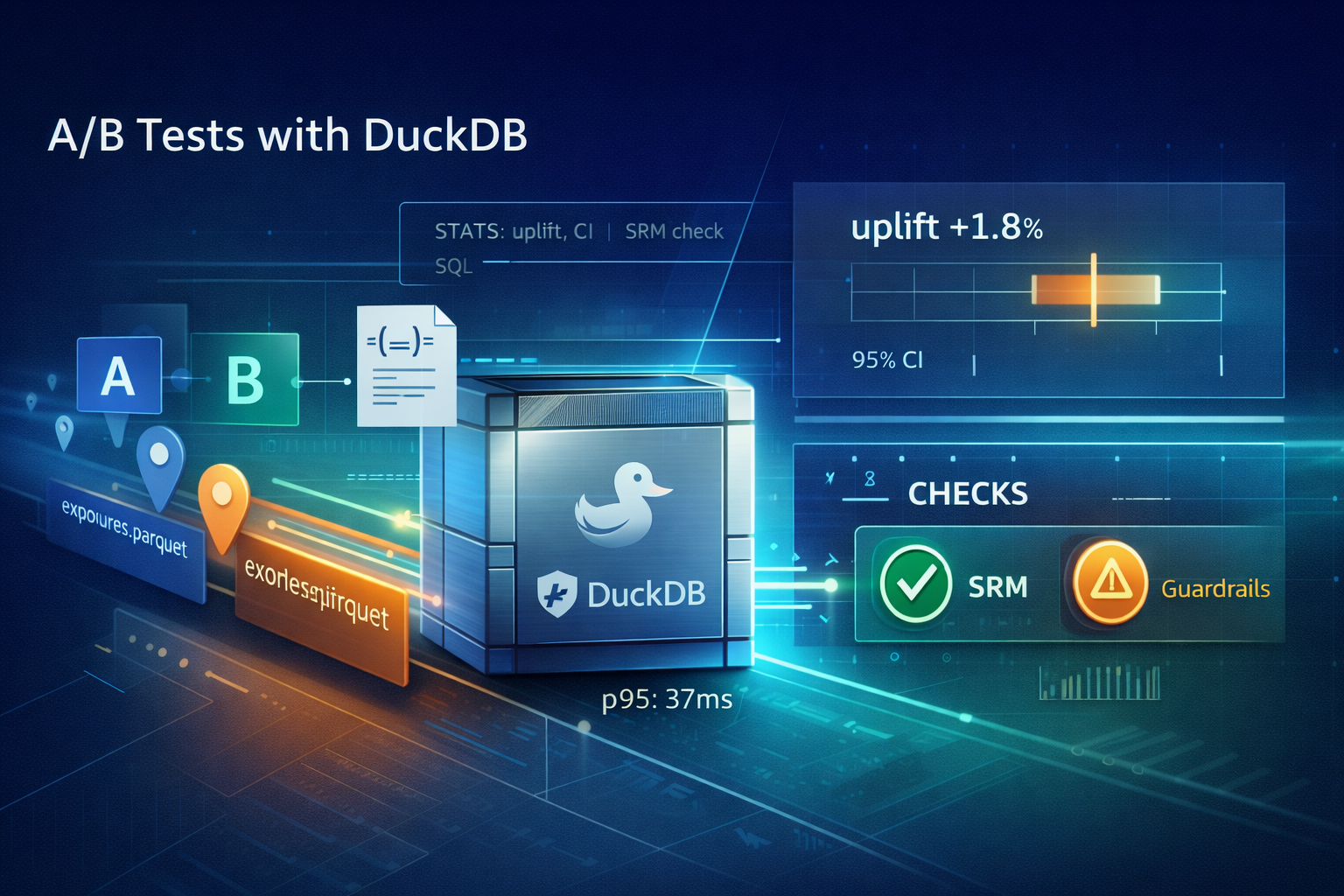A/B Tests in DuckDB: Stats With SQL You Can Read
