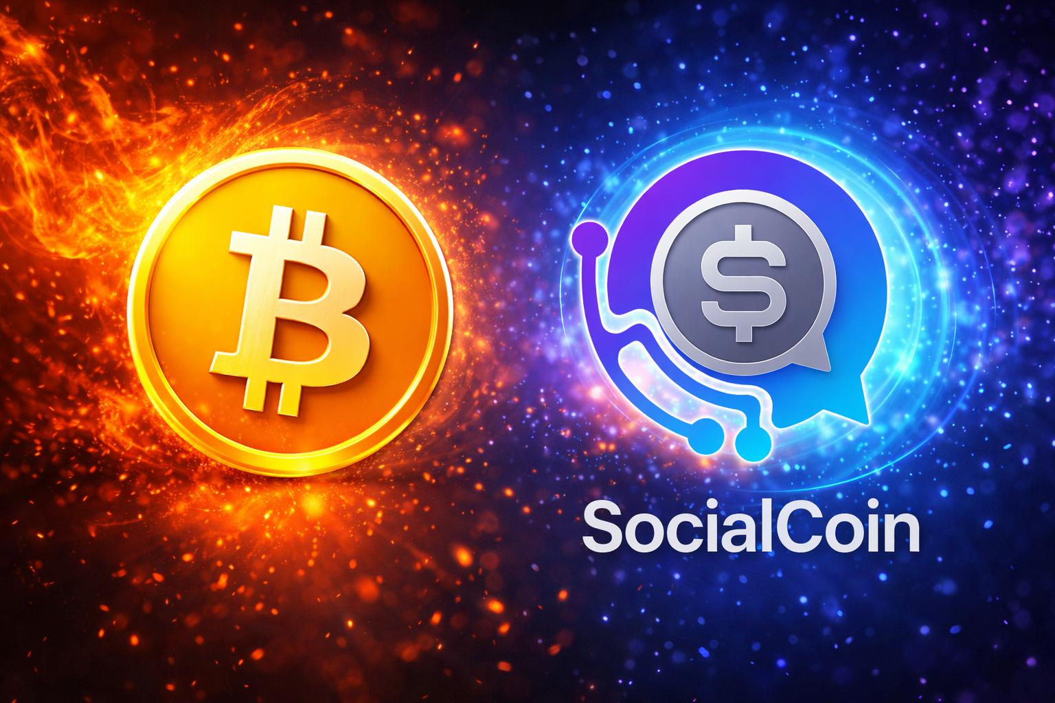 BITcoin x SOCIALcoin