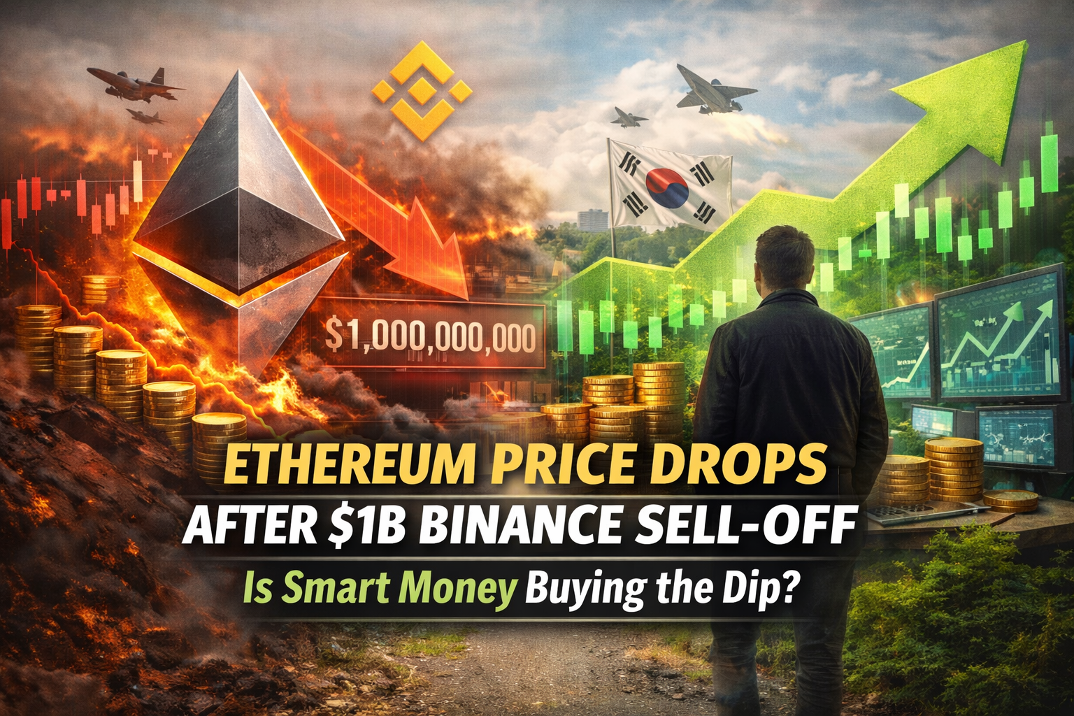 Ethereum Price Drops After $1B Binance Sell-Off — Is Smart Money Buying the Dip?
