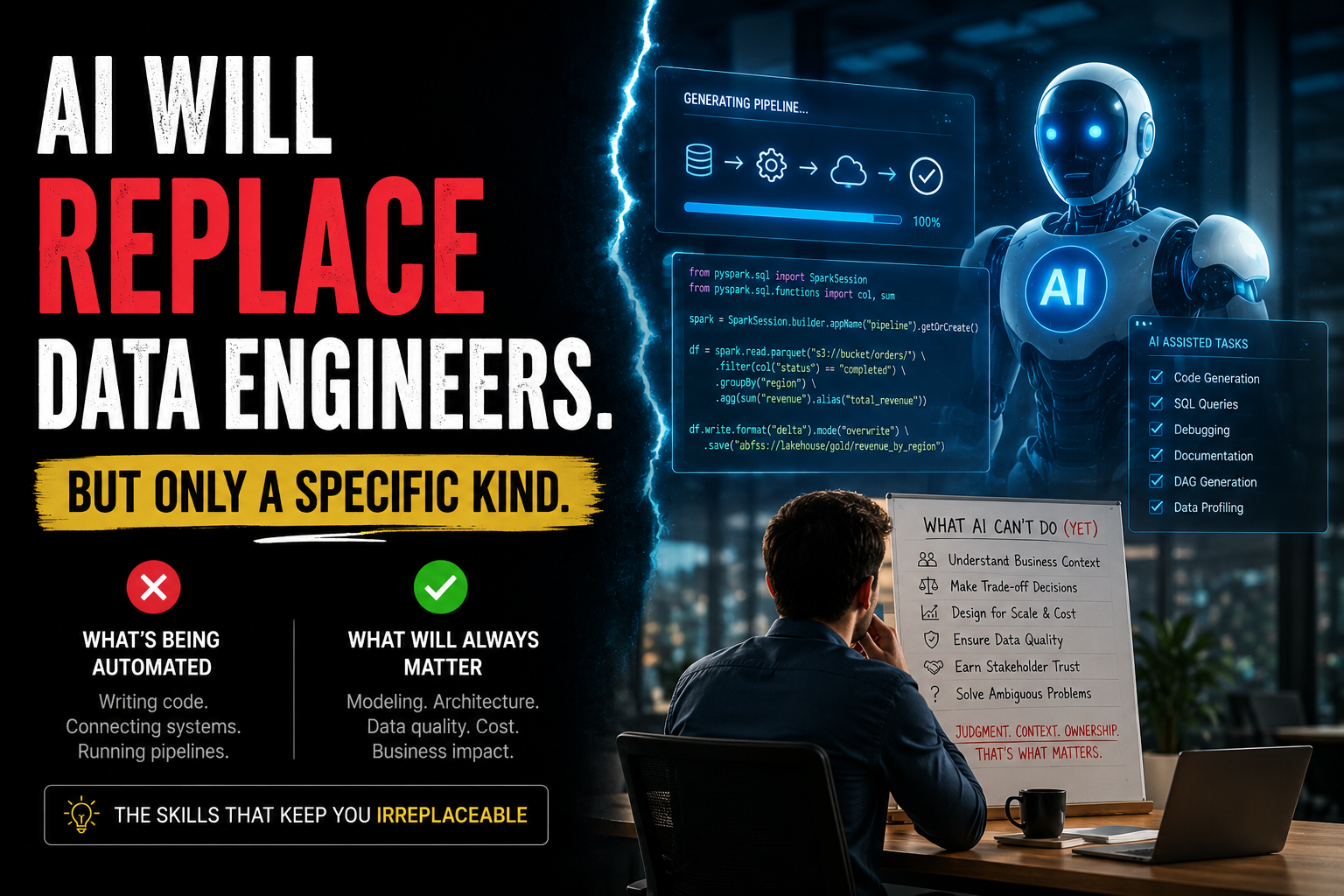 AI Will Replace Data Engineers. But Only a Specific Kind.