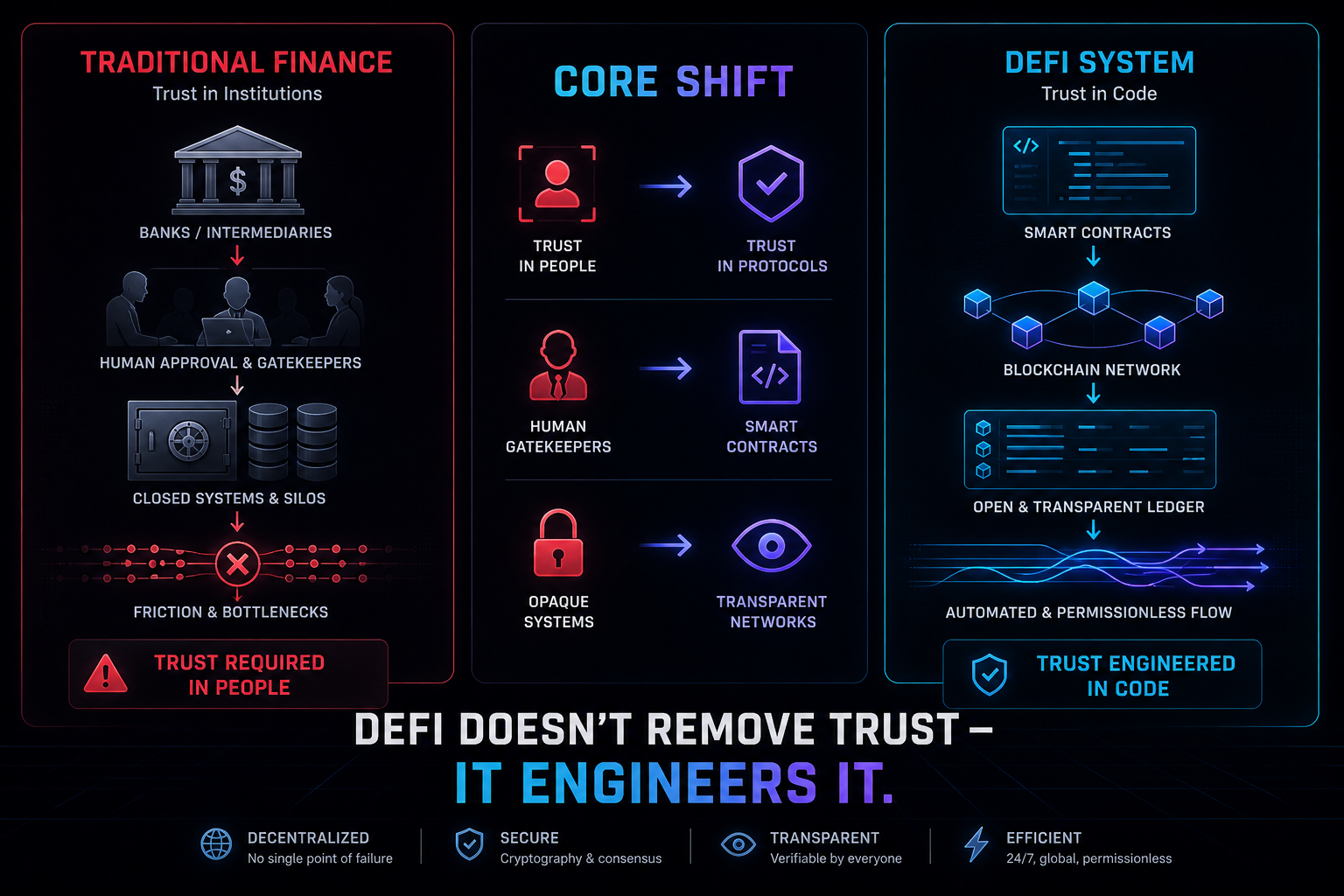 DeFi Doesn’t Remove Trust — It Engineers It
