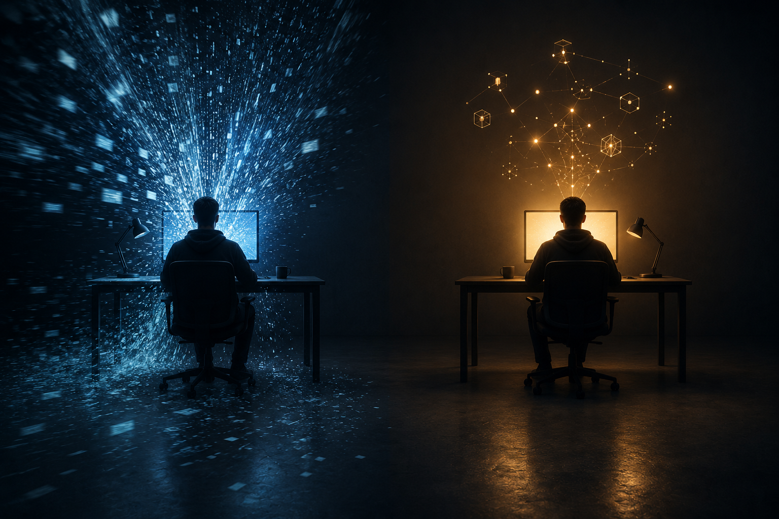 Everyone Is Getting Faster With AI. Almost Nobody Is Getting Smarter.