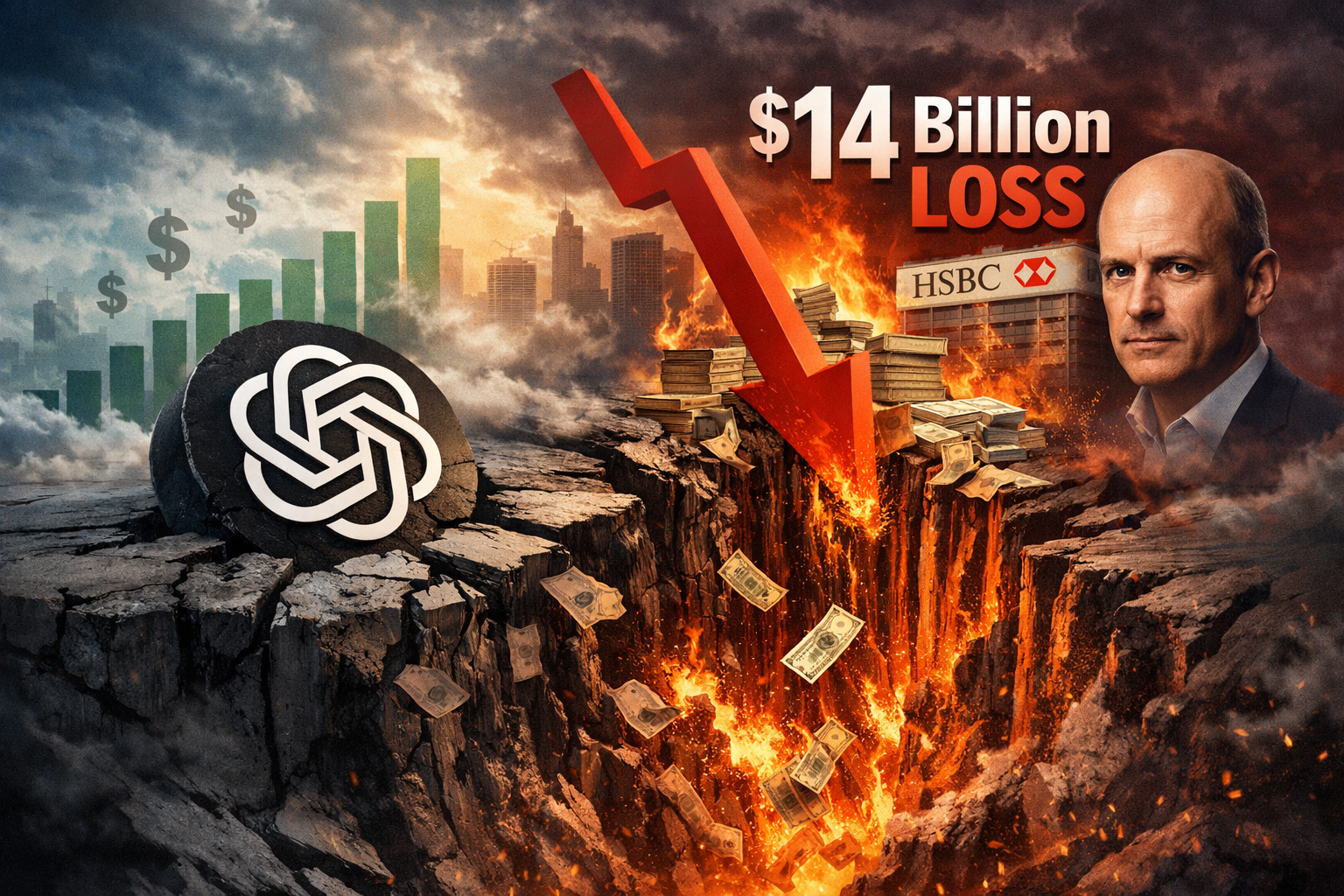 OpenAI’s $14 Billion 2026 Loss Defies Revenue Growth; HSBC and Mallaby Warn of Crisis, Explained.