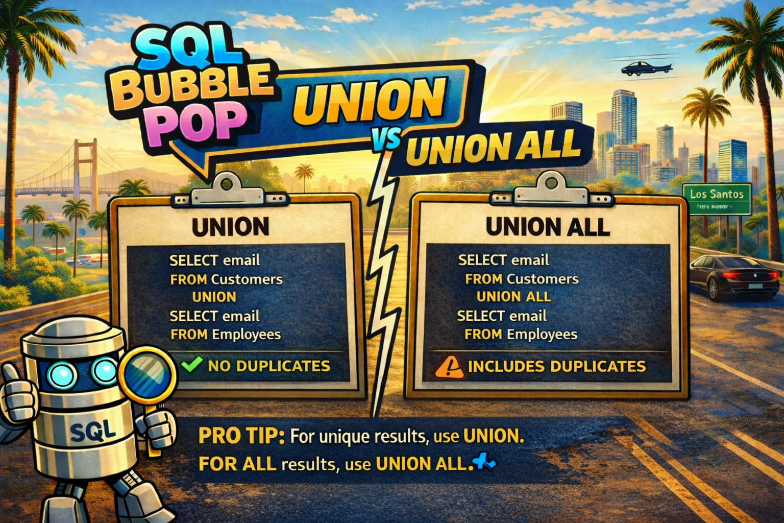 UNION vs UNION ALL: The SQL Difference That’s Worth a Few Extra Seconds