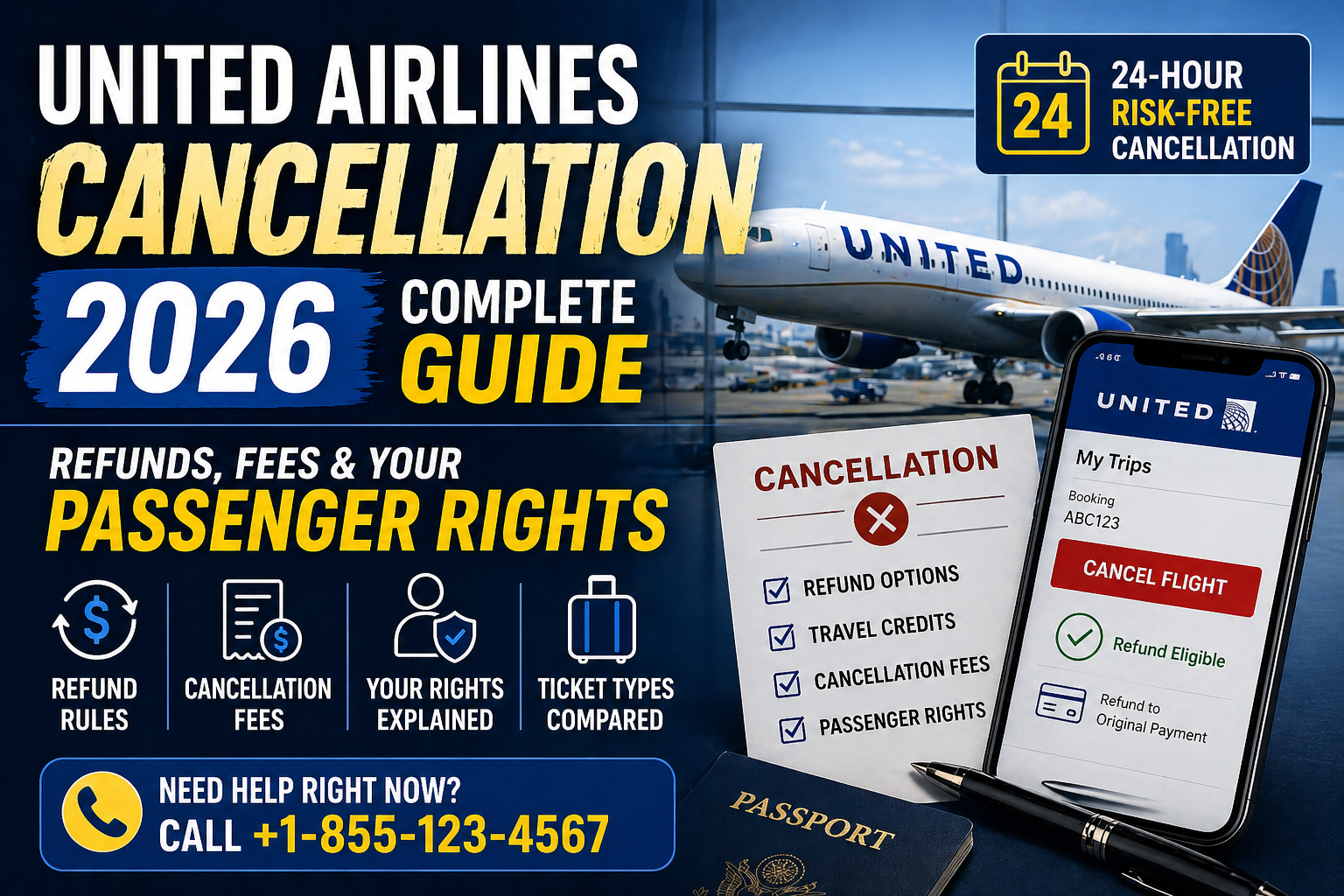 Cancellation United Airlines 2026: Complete Guide to Refunds Fees &amp