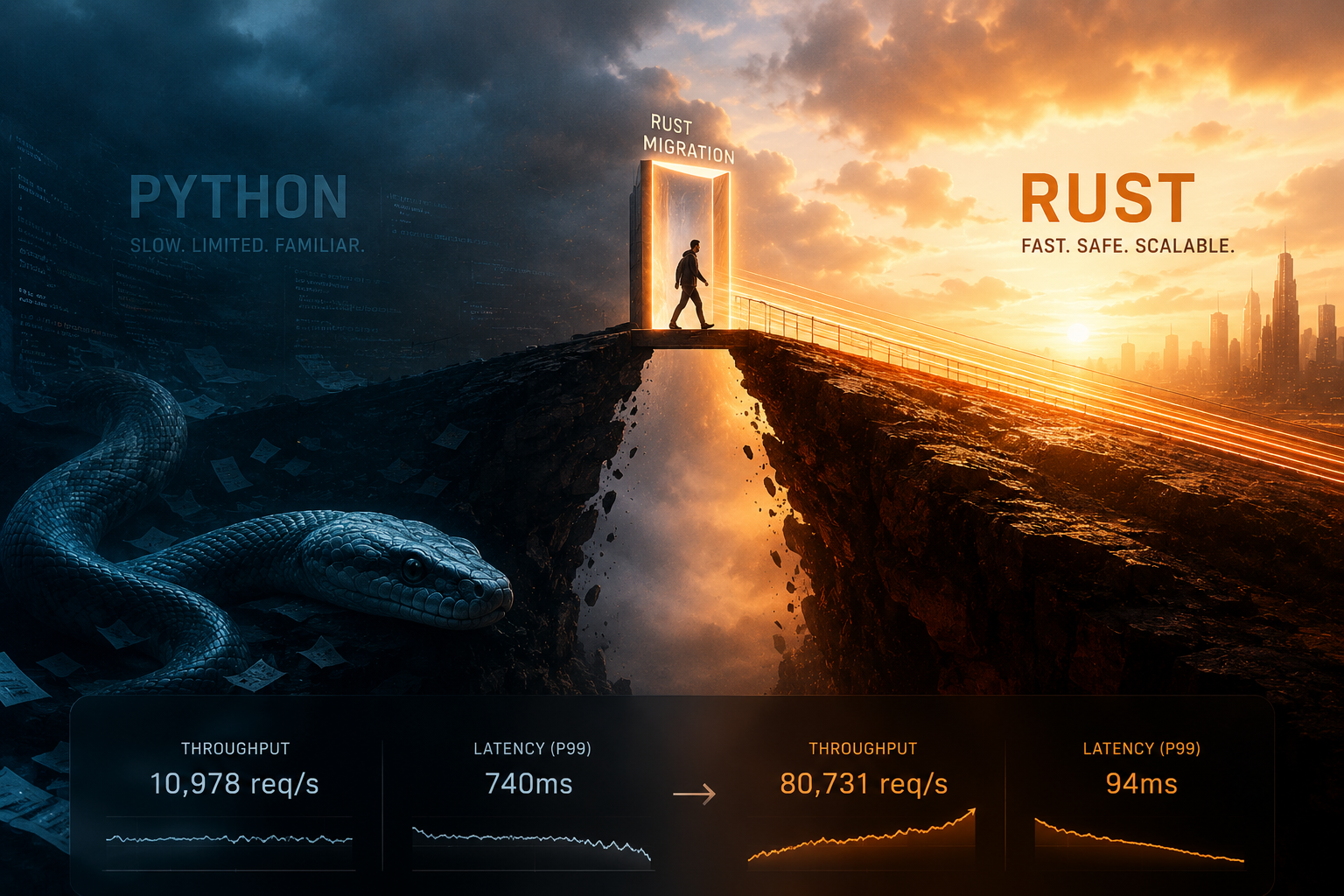 Rust Made Our Python ML System 7.4× Faster — Then Our Team Started Falling Apart