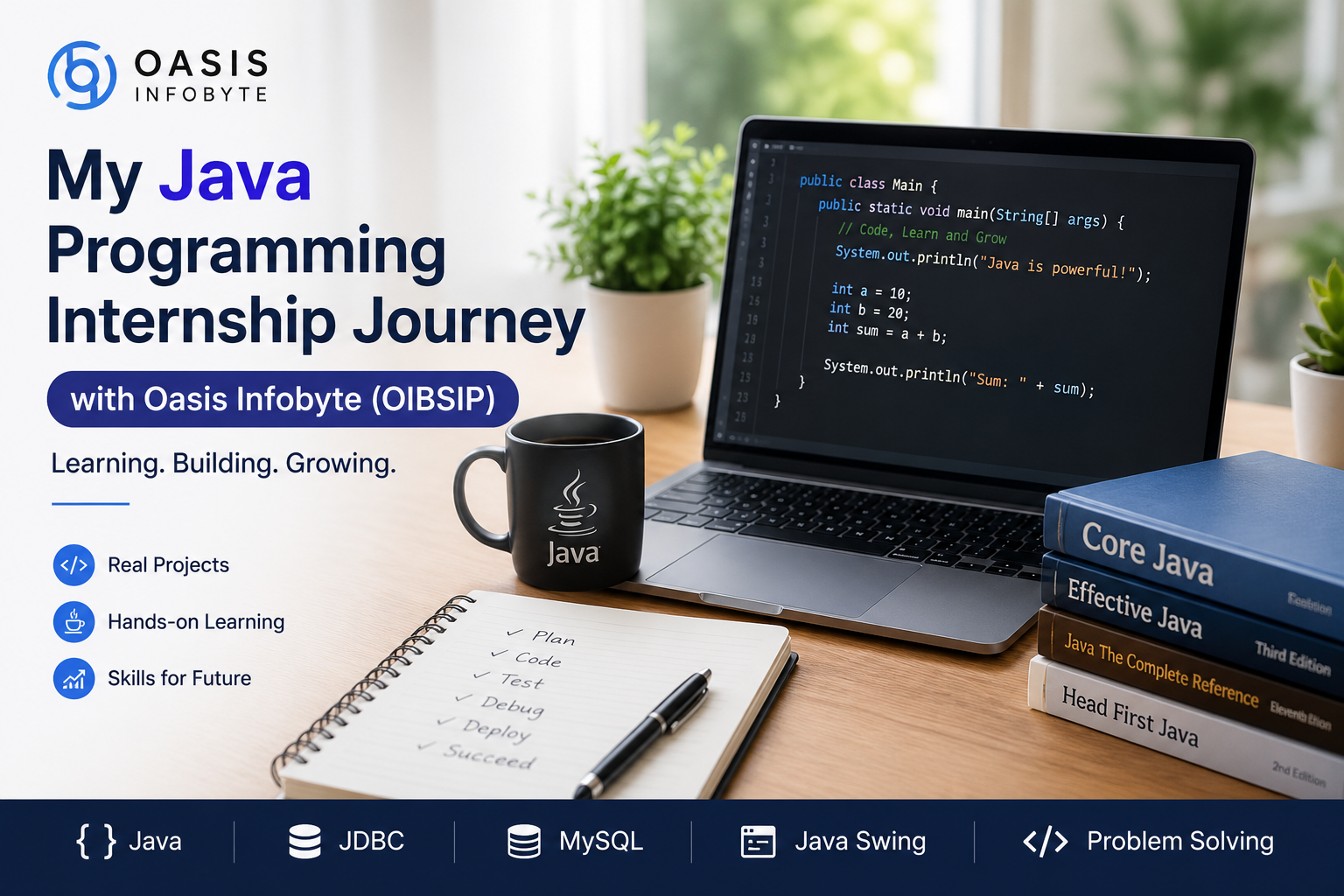 My Java Programming Internship Journey with Oasis Infobyte (OIBSIP)