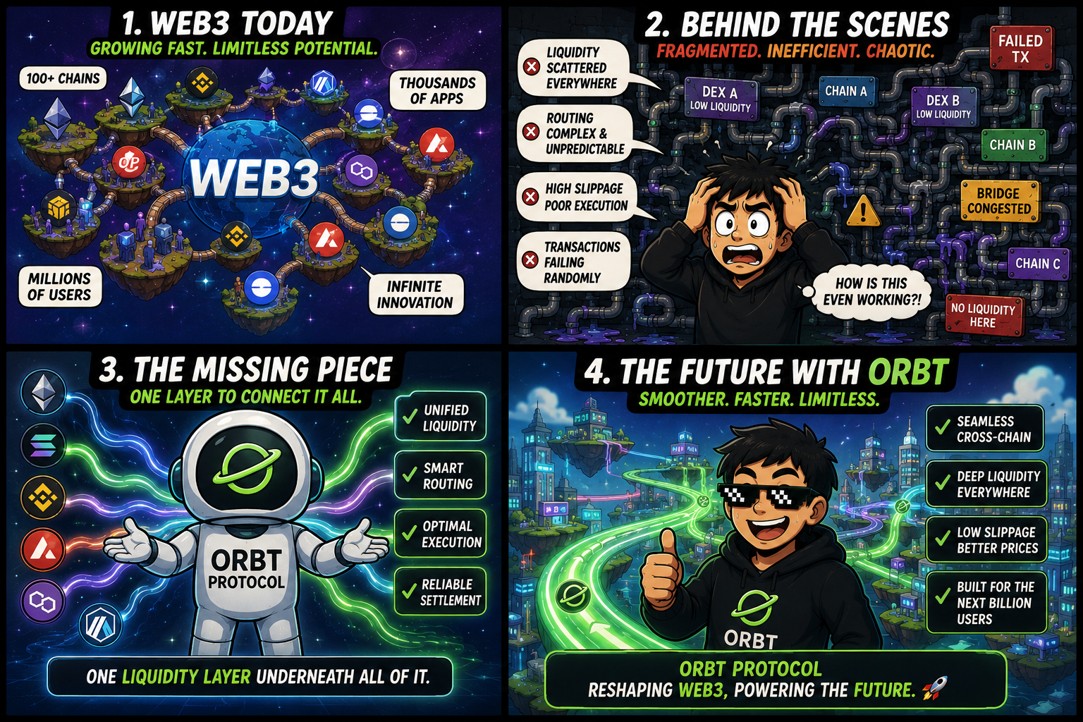 ORBT Protocol: Reshaping Web3 Through Unified Liquidity
Web3 is growing fast.