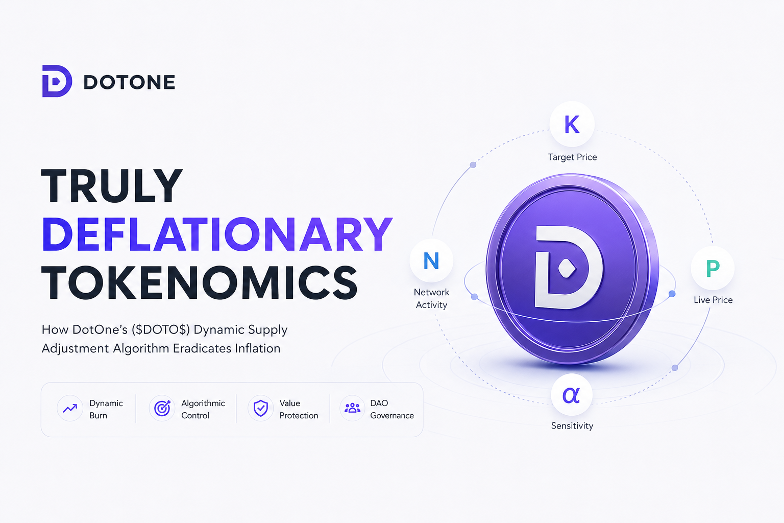 Truly Deflationary Tokenomics: How DotOne’s ($DOTO$) Dynamic Supply Adjustment Algorithm Eradicates…