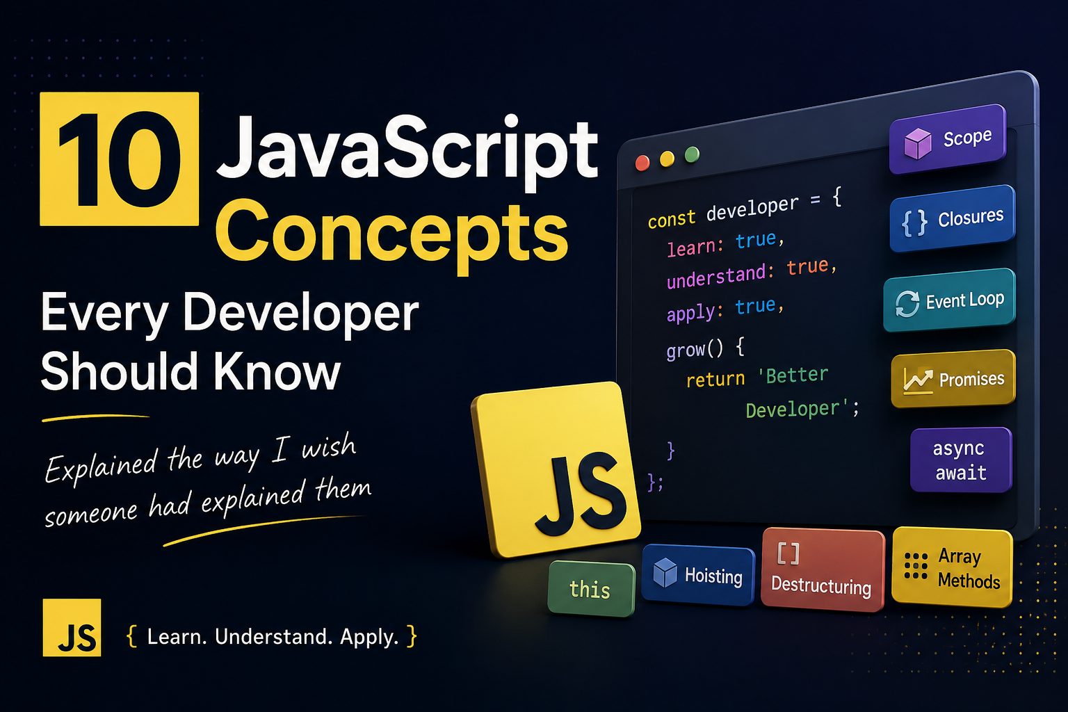 10 JavaScript Concepts Every Developer Should Know (Explained the Way I Wish Someone Had Explained…