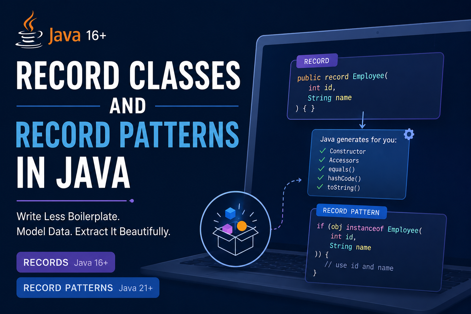 Record Classes and Record Patterns in Java: Eliminating Boilerplate the Right Way
