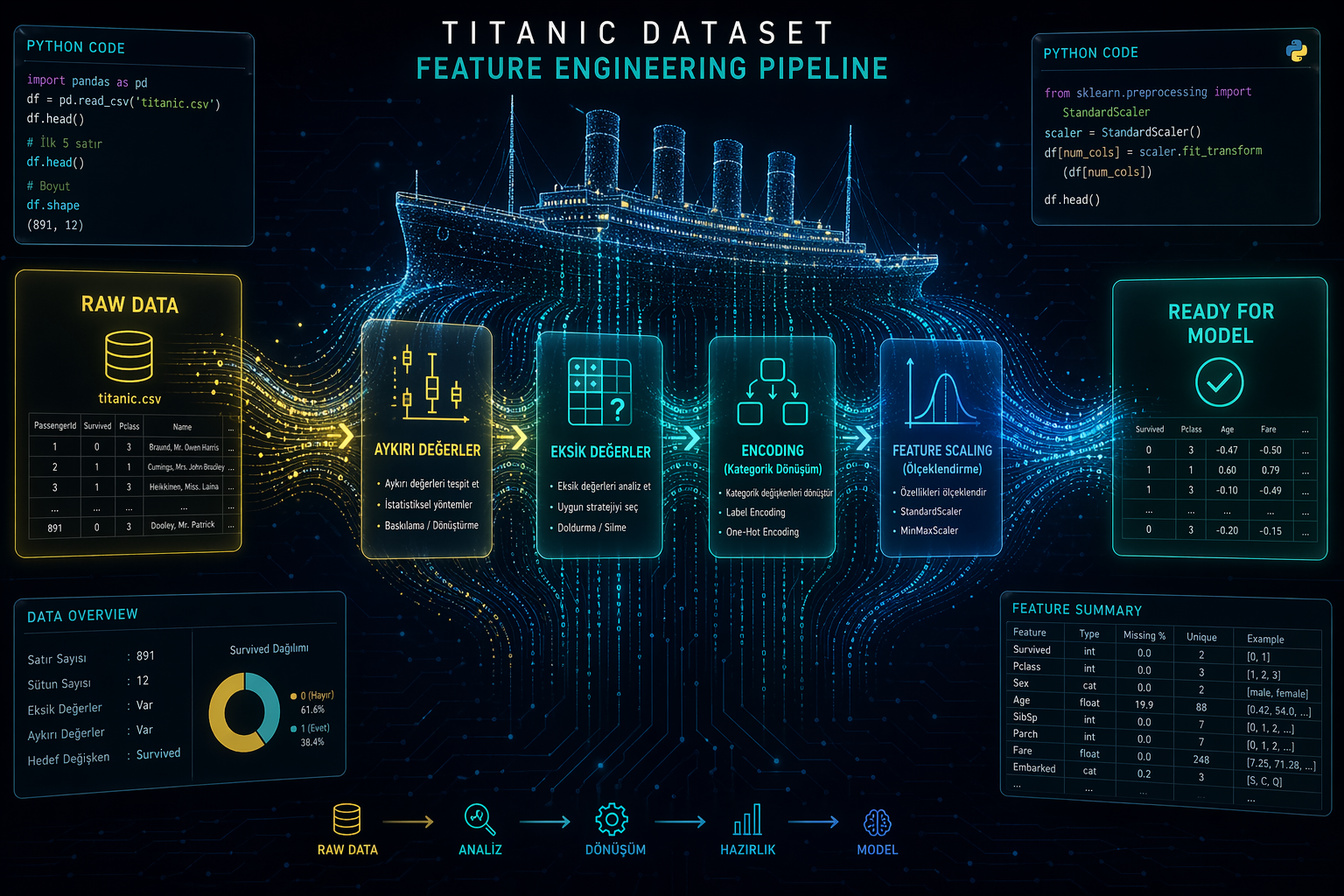 Feature Engineering: Titanic’te Hayatta Kalmanın Sırları
