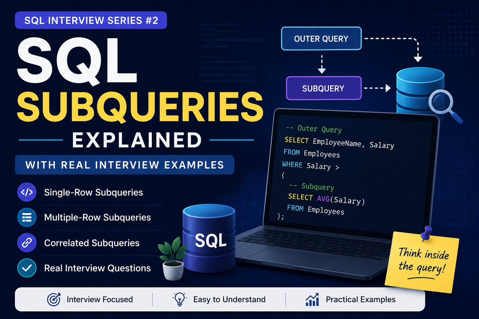 SQL Subqueries Explained with Real Interview Examples | SQL Interview Series #2