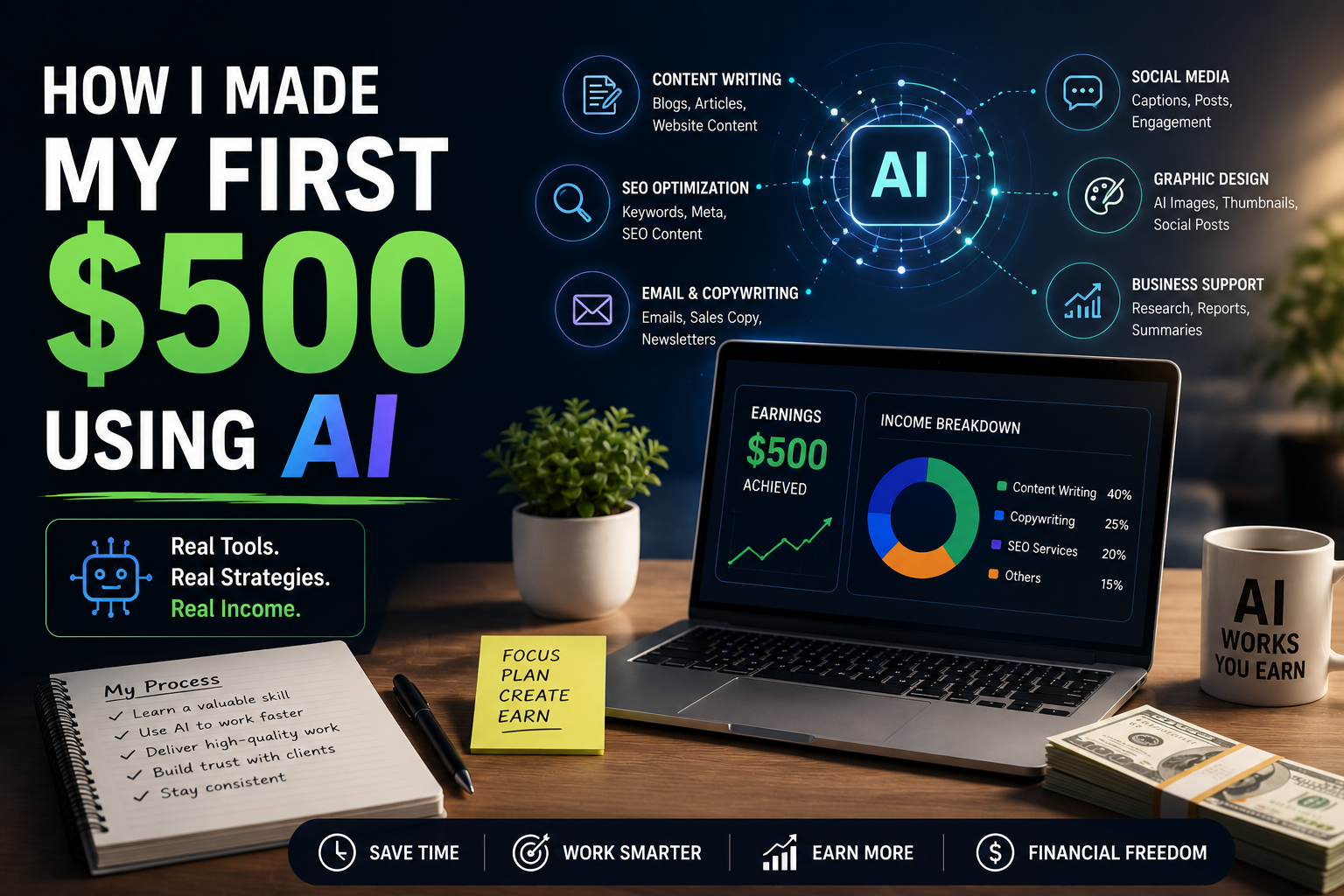 How I Made My First $500 Using AI
