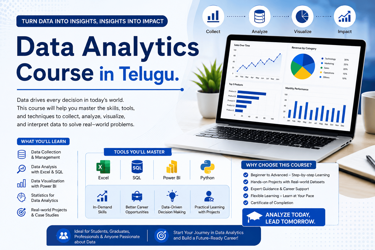 Data Analytics Course in Telugu: From Data Collection to Insights
