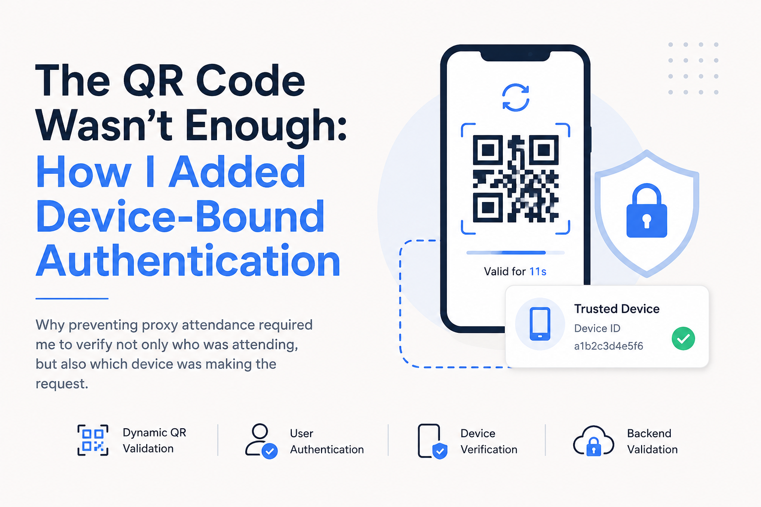 The QR Code Wasn’t Enough: How I Added Device-Bound Authentication
