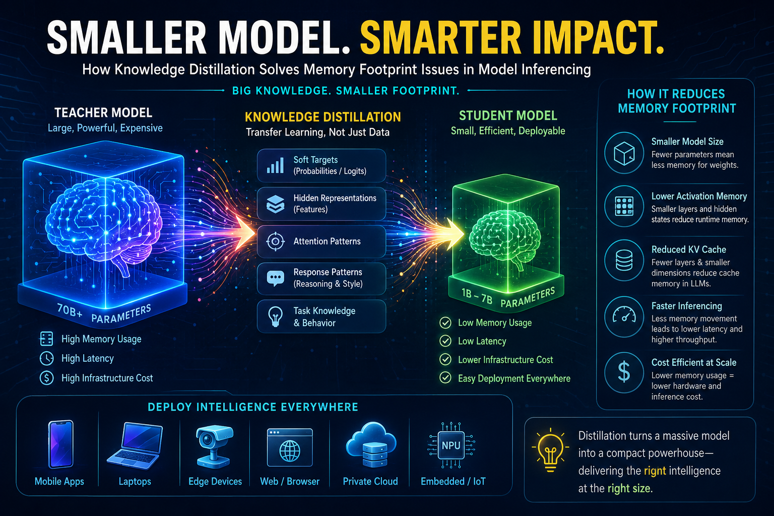 Small Model, Big Brain: How Knowledge Distillation Solves the Memory Footprint Problem in AI…