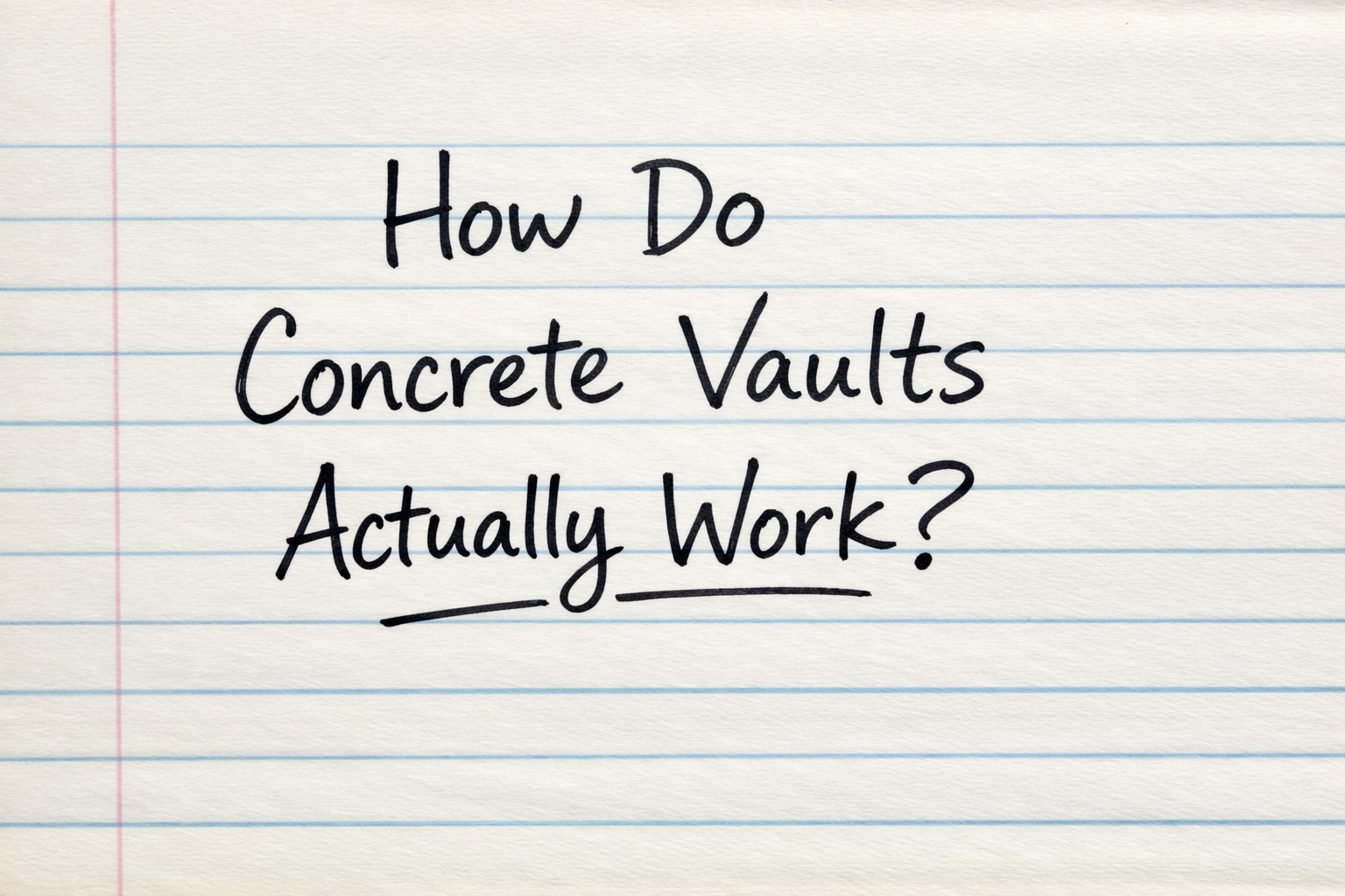 How Do Concrete Vaults Actually Work?