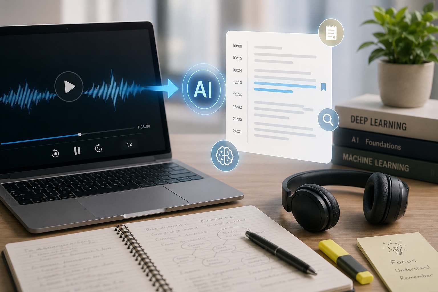 How I Use AI Audio to Text Tools to Study Faster and Remember More