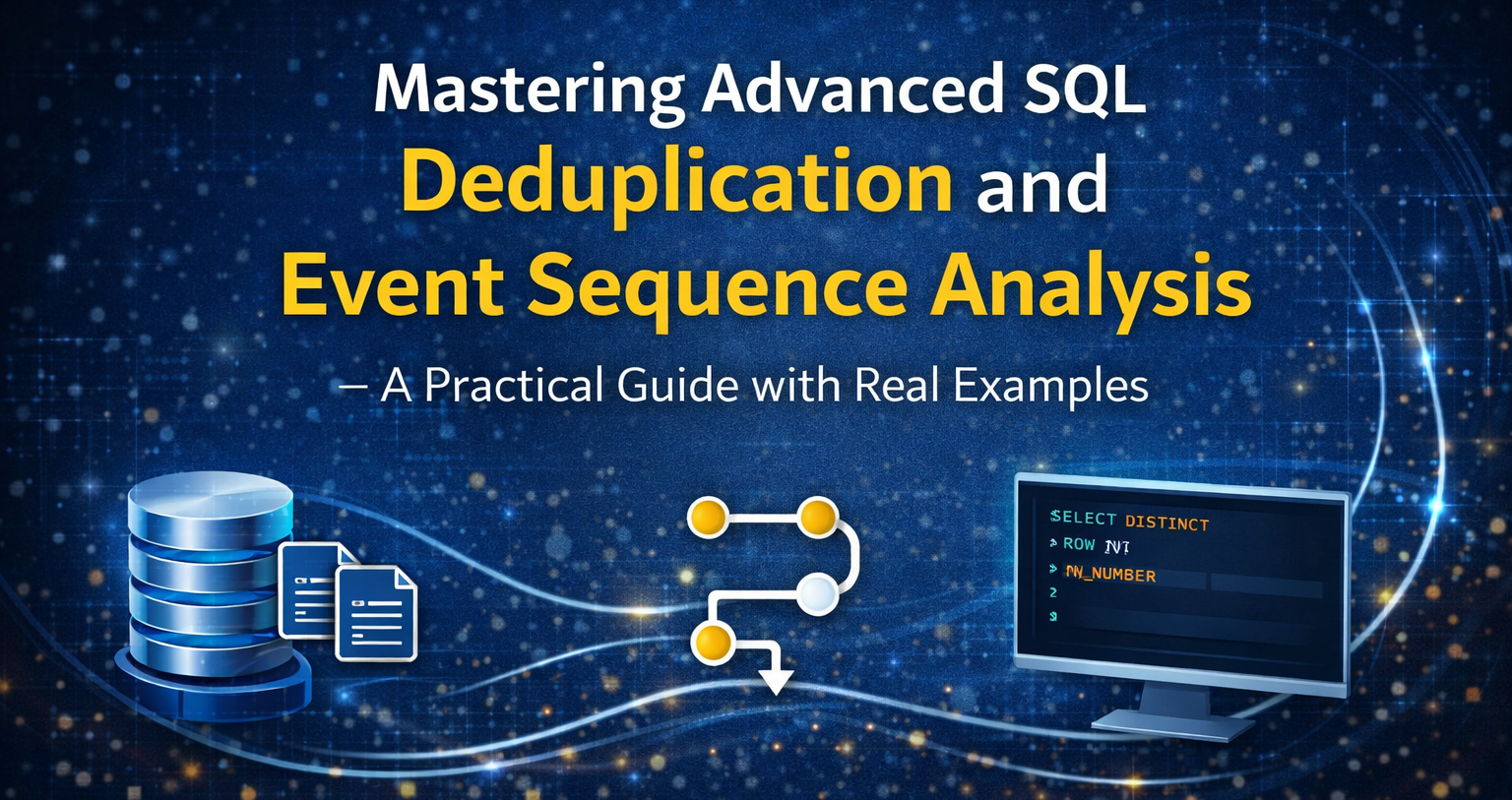 ‍Mastering Advanced SQL Deduplication and Event Sequence Analysis — A Practical Guide with Real…