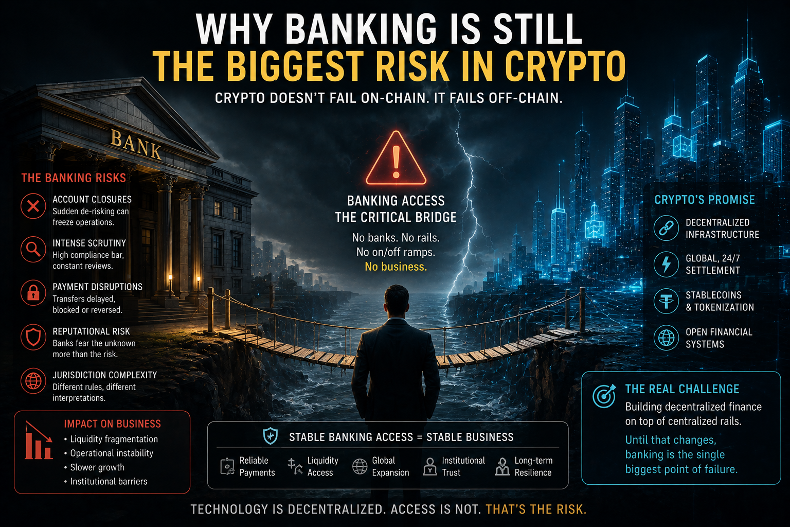 Why Banking Is Still the Biggest Risk in Crypto