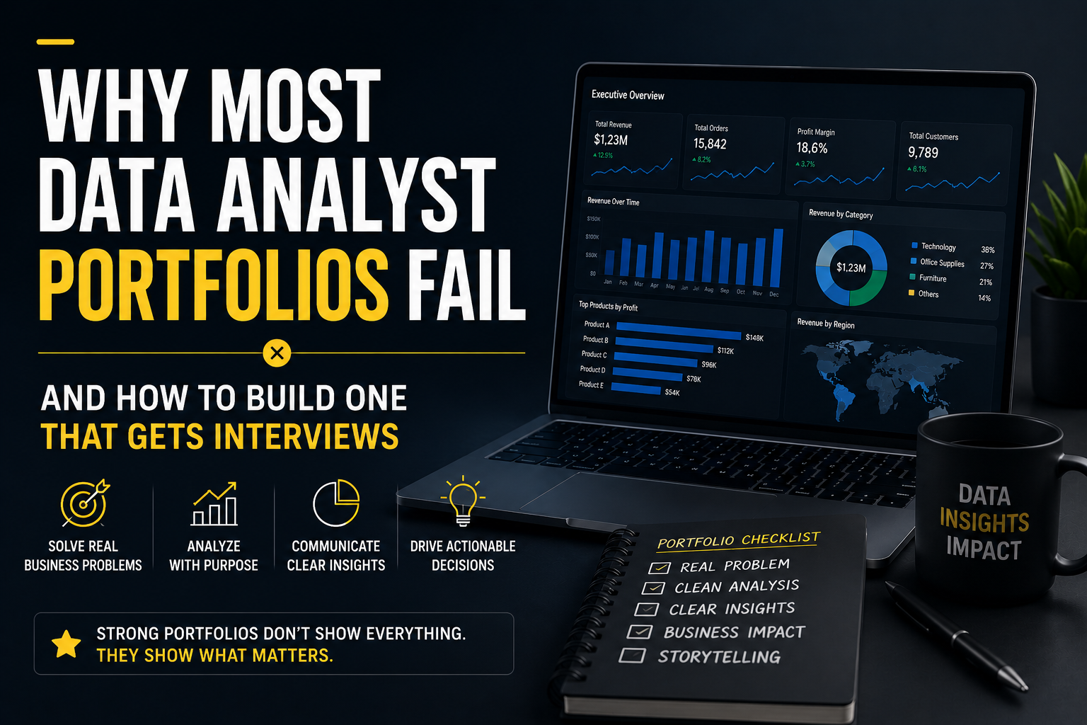 Why Most Data Analyst  Portfolios Fail