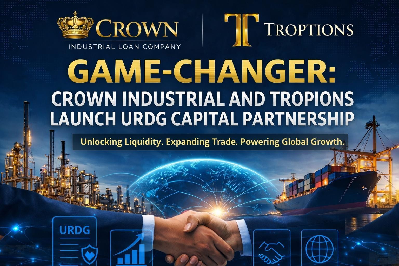 Game-Changer: Crown Industrial and TROPTIONS Launch URDG Capital Partnership.
