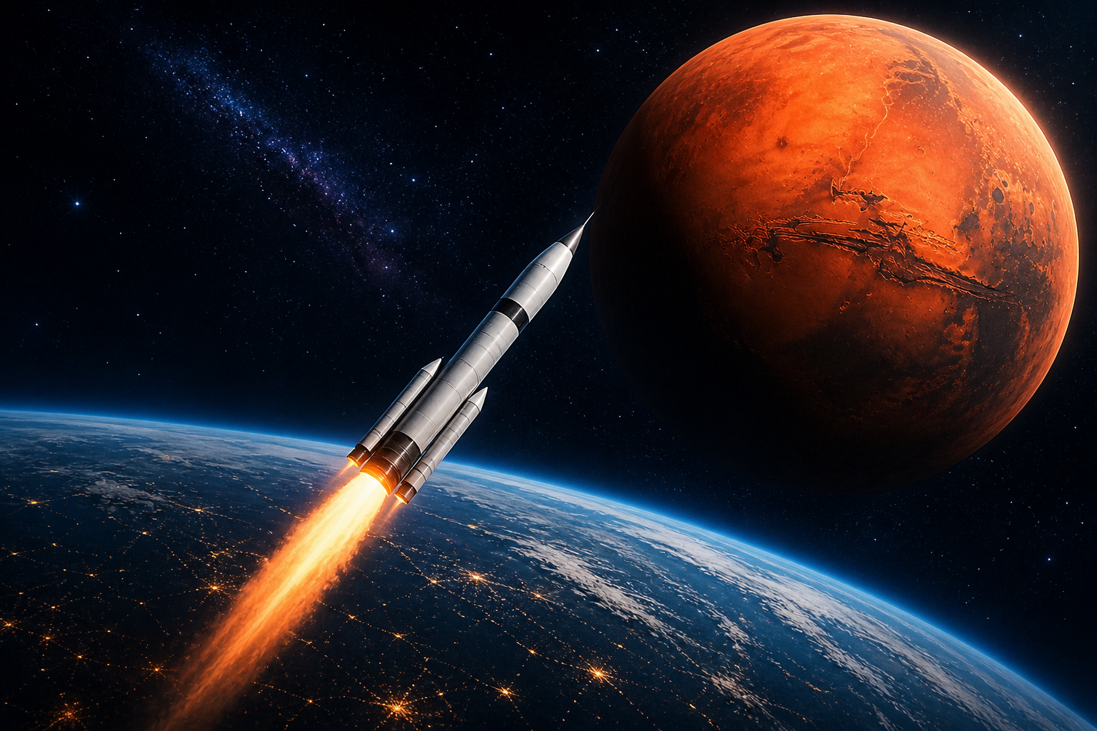 How Long Would It Take to Reach Mars- It Depends on Your Speed