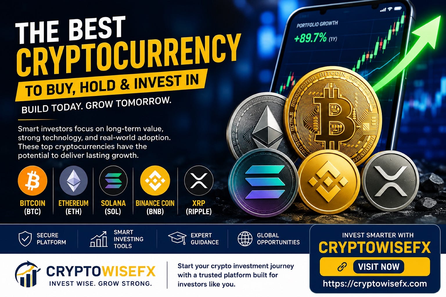 Best Cryptocurrencies to Buy, Hold, and Invest In for Long-Term Growth