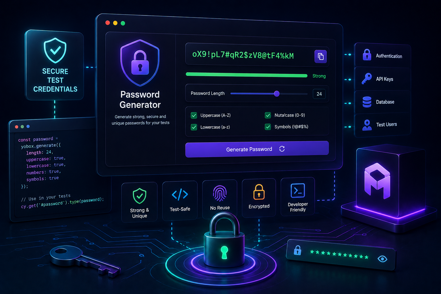 Secure Test Credentials with the YoBox Password Generator