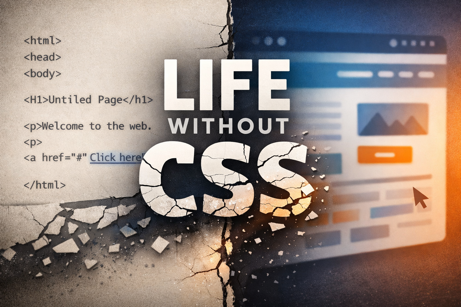 Life Without CSS: A World of Raw Structure and Lost Beauty