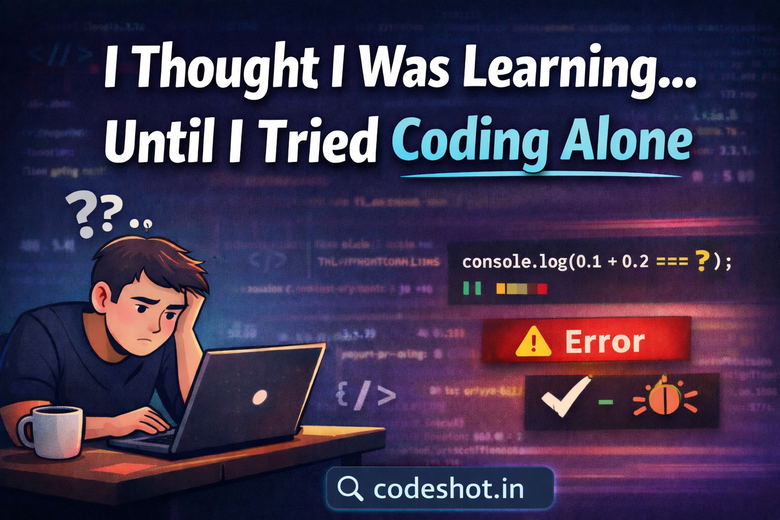 I Thought I Was Learning… Until I Tried Coding Alone