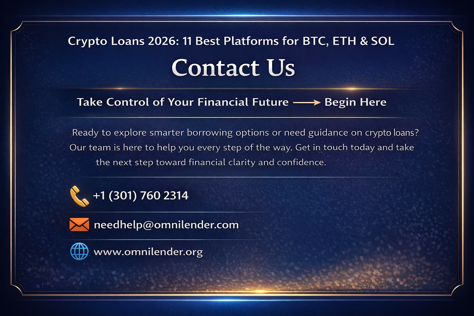 Safe Crypto Loan Websites 2026 for BTC, ETH & SOL