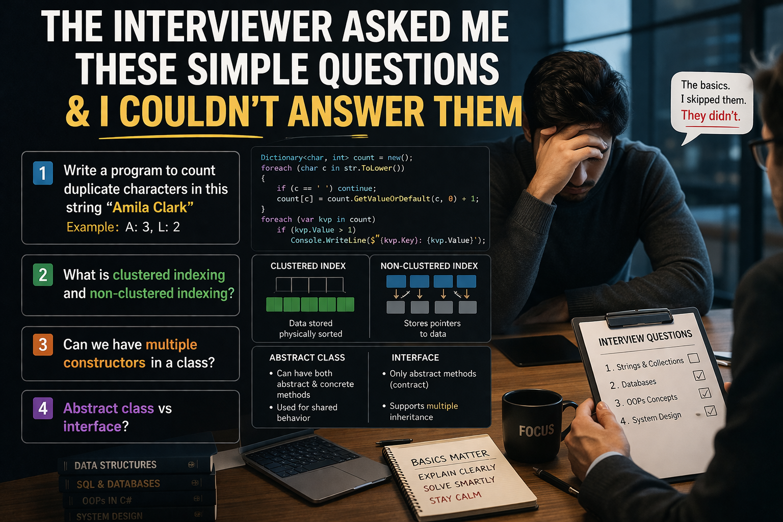 The Interviewer Asked Me These Simple Questions & I Couldn’t Answer Them