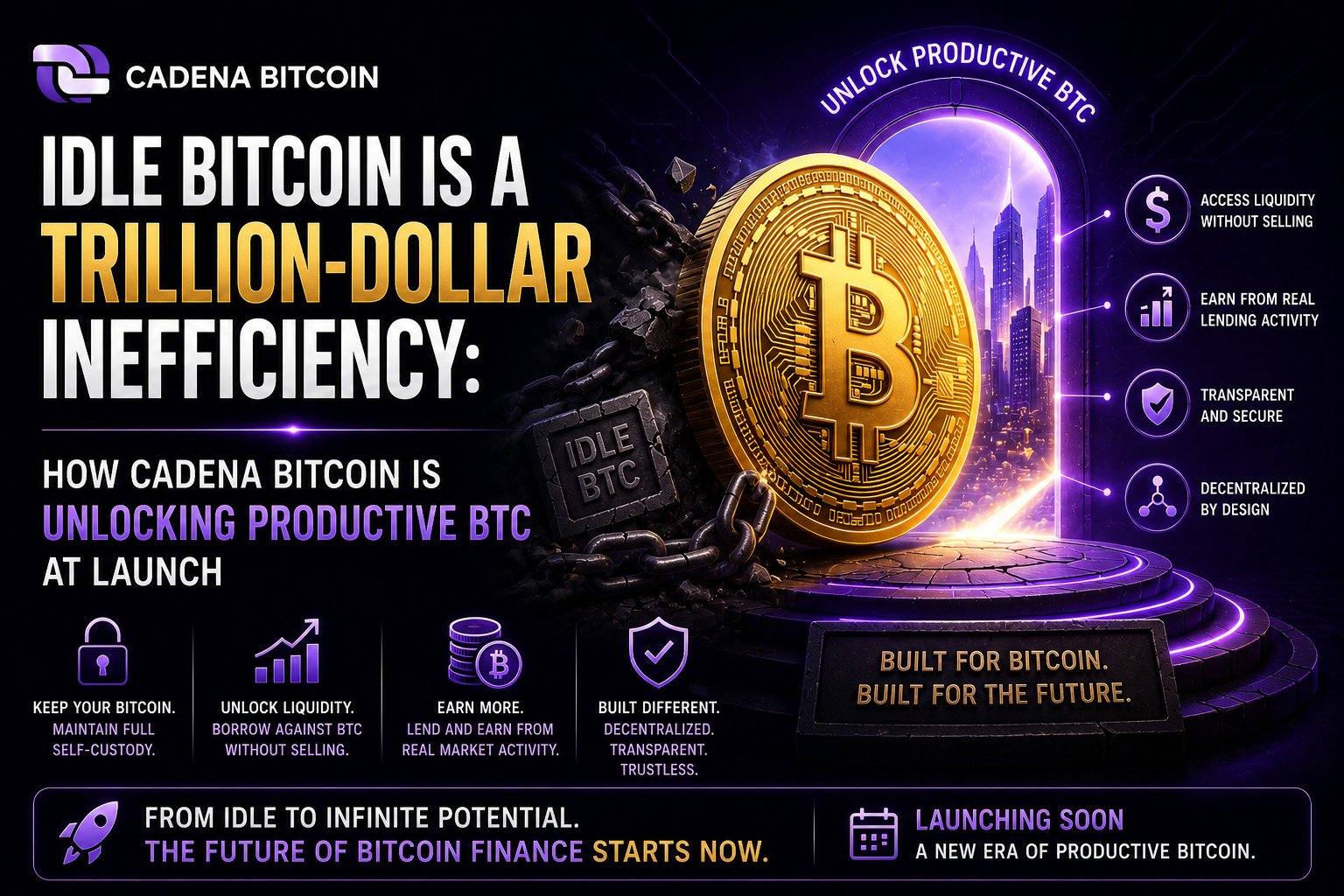 Idle Bitcoin Is a Trillion-Dollar Inefficiency: How Cadena Bitcoin Is Unlocking Productive BTC at…