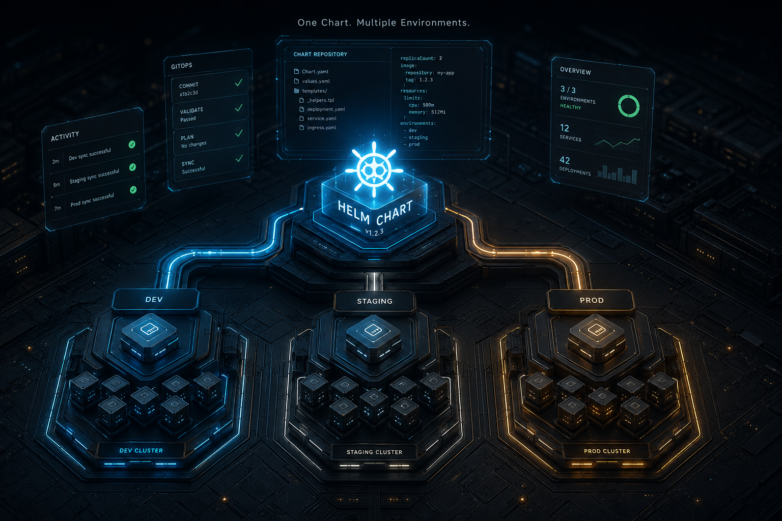A Practical Guide to Structuring a Minimal Helm Repo for Multi-Environment Deployments