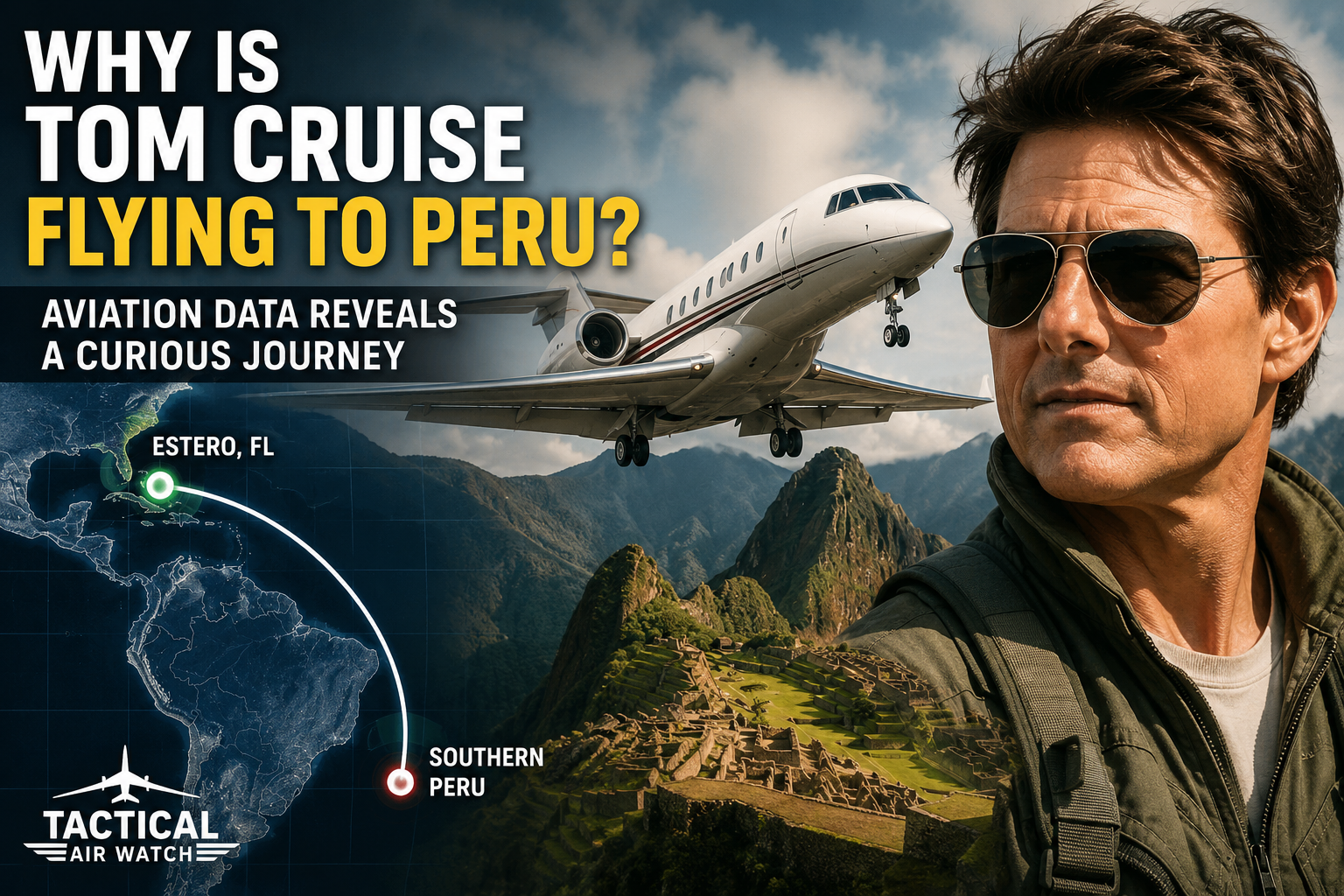 Tom Cruise’s Peru Flight Sparks New Interest in Celebrity Aircraft Tra