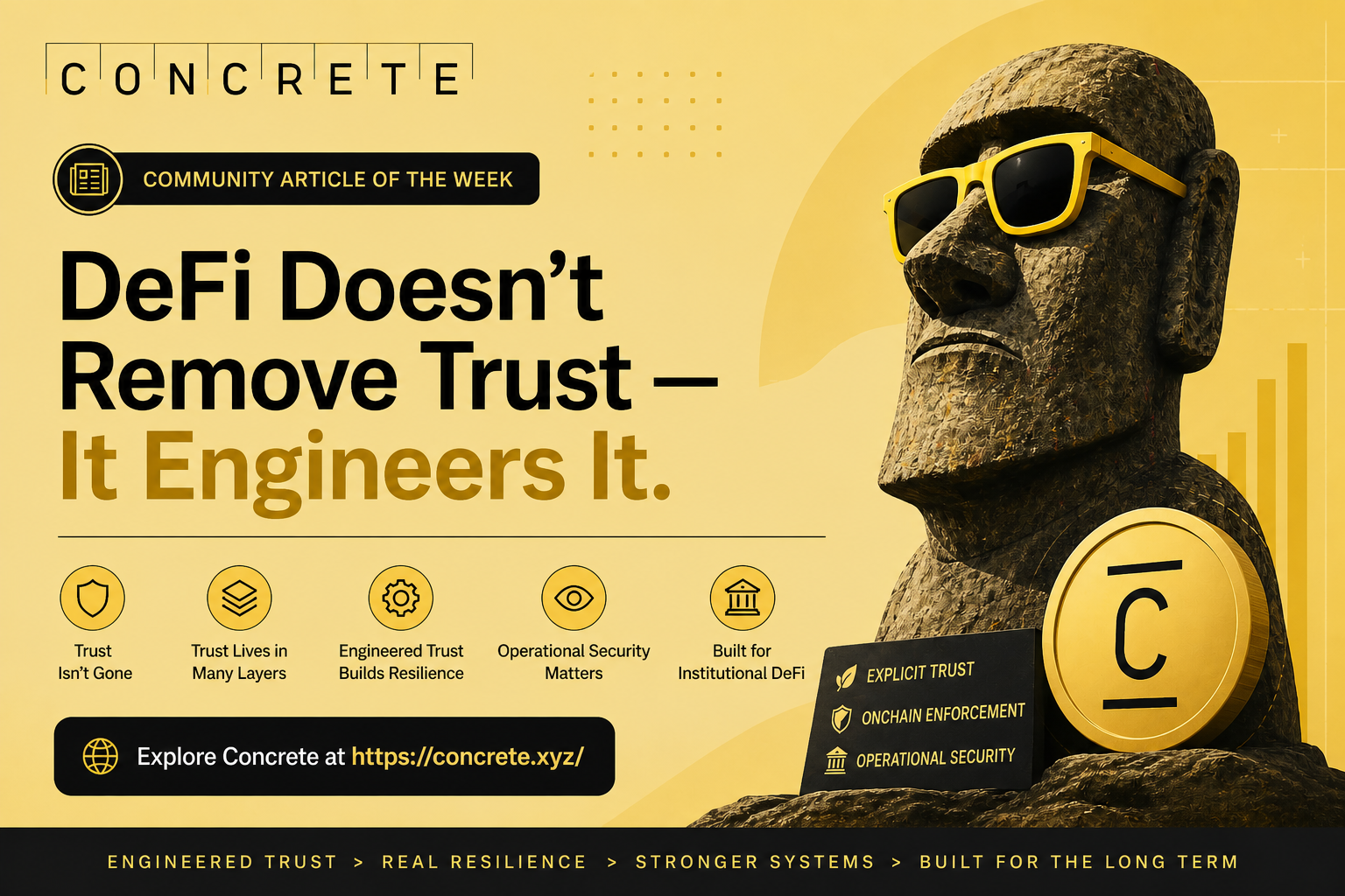 Community Article of the Week
“DeFi Doesn’t Remove Trust It Engineers It"
DeFi emerged with a…