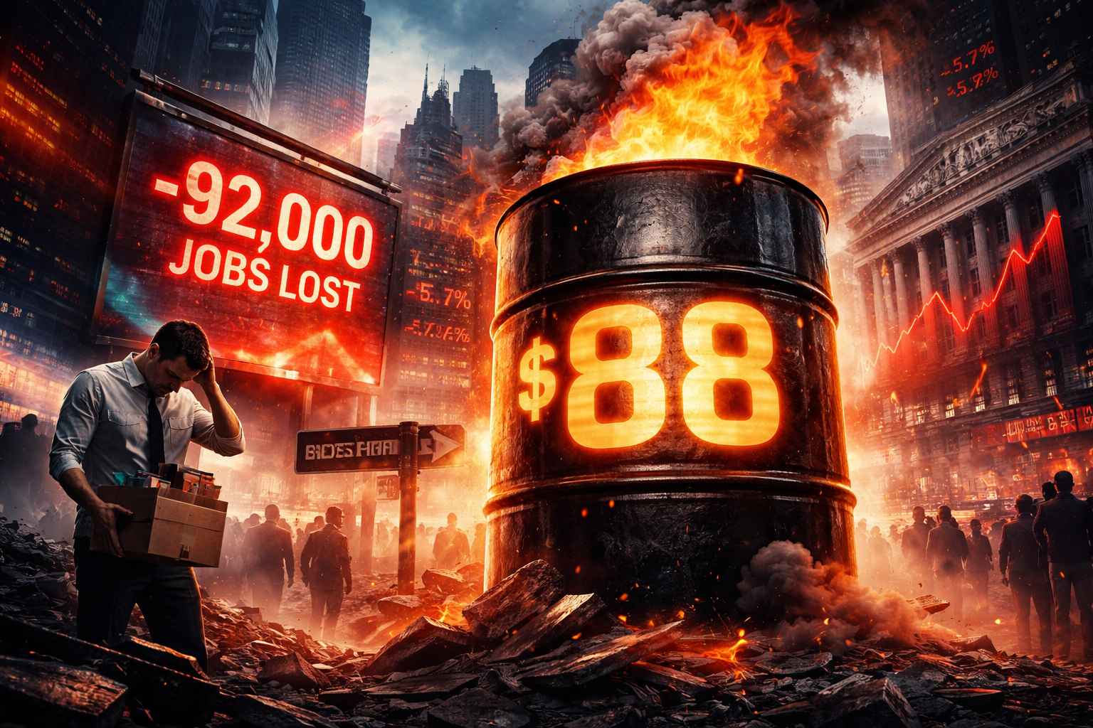 Oil at $88, Jobs Collapse, Markets on Edge | March 6, 2026