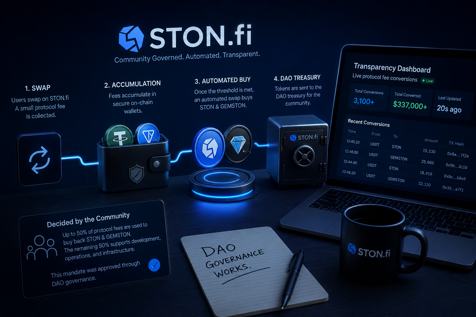 Inside STON.fi’s Treasury Model: Where Protocol Revenue Goes and Why the Community Controls It